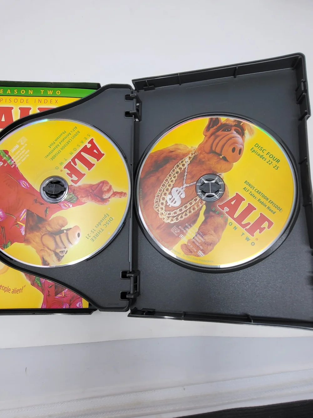 ALF DVD Box Set Seasons 1-4 - Colorful Spines (Blue, Yellow, Green, Purple)